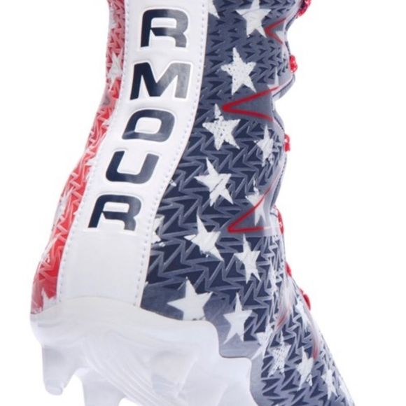 NWT $139 Under Armour | Highlight | USA Stars & Stripes Cleats | Men | Size 10 main image 11